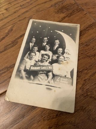 Rppc Paper Moon Real Photo Postcard Group