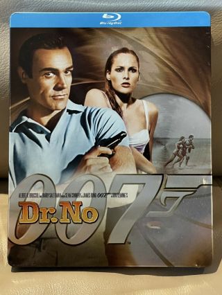 Dr.  No (blu - Ray,  1962) - 007 - James Bond - Sean Connery - Steelbook - Rare