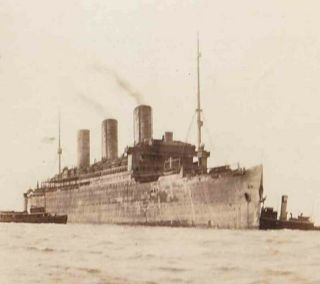 Us United States Line Steamship Ss Leviathan Luftpost Wwi