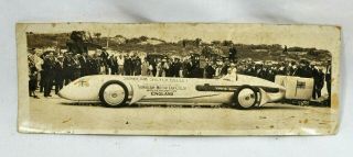 1930 Photo Pc Sunbeam Silver Bullet Race Car - Daytona Beach - Kaye Don