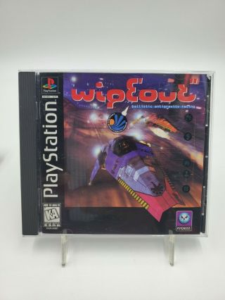 Wipeout - Playstation Ps1 Black Label Jewel Case Variant Rare