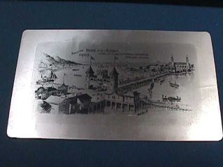 1905 Lewis & Clark Exposition; Portland,  Oregon Aluminum Postcard