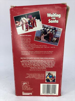 Barney & The Backyard Gang Waiting for Santa Preschool Sing - Along VHS Tape Rare 2