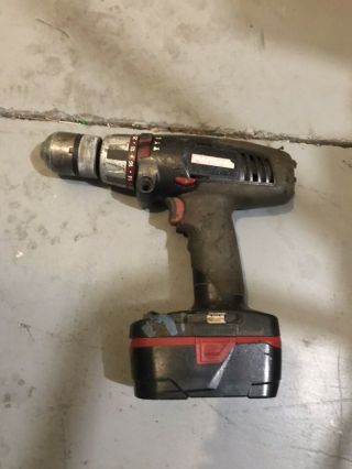 Rare Craftsman C3 19.  2 Volt 1/2”chuck 2 Speed Hammer Drill With 1 Battery