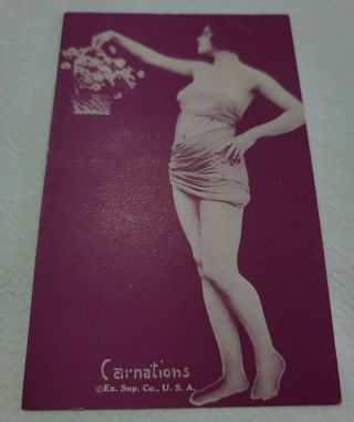 Arcade Card: Exhibit Supply Co. ,  Chicago; Flapper in Lace - Pin up risque 3