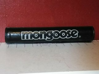 Rare Vintage Mongoose Black Vinyl Bmx Frame Pad Old School Moto Mag Race Inc.