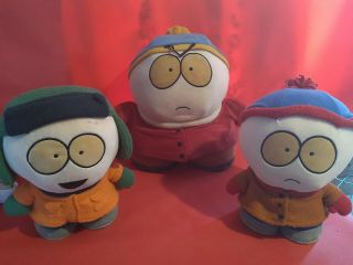 Rare - 12 " South Park Talking Cartman Plush Toy Doll Plus Kyle And Stan Plush Set