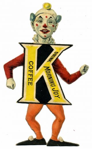 Morning Joy Coffee Alphabet Cards Clown The Letter 