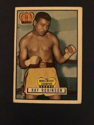 1951 Topps Ringside Boxing Card Ray Robinson Rare