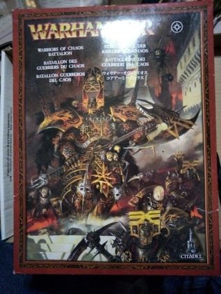 Warhammer Fantasy Warriors Of Chaos Battalion.  Oop Rare.  4205