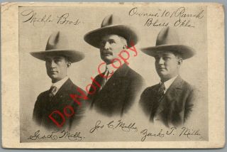 Oklahoma: Miller Brothers 101 Ranch J.  C.  Miller Message Signed P/u Postcard