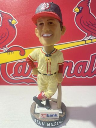 Stan Musial St Louis Cardinals Bobblehead Medal Of Freedom Only 500 Made Rare
