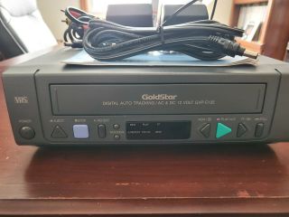 Goldstar Ac/dc Vhs Video Cassette Player - Gvp - C125 - Power Supply 