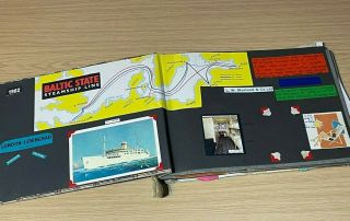 1962 Soviet Union Travel Photo/scrap Album - Baltic State Steamship Line Items,