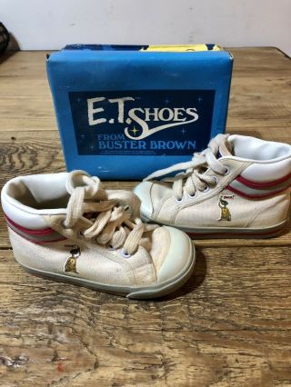 VINTAGE E.  T.  PHONE HOME TODDLER SHOES BY BUSTER BROWN RARE SIZE 7M 2