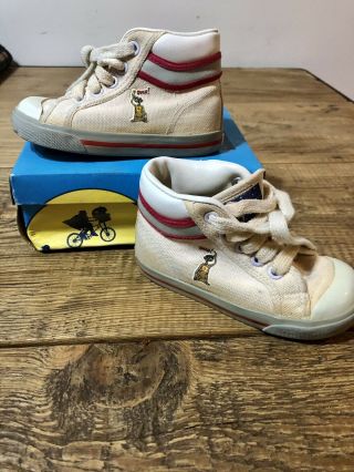 VINTAGE E.  T.  PHONE HOME TODDLER SHOES BY BUSTER BROWN RARE SIZE 7M 3