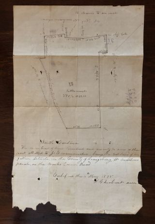 South Carolina Land Survey 1875 Monks Corner Road,  St Matthews,  Sc Settlement