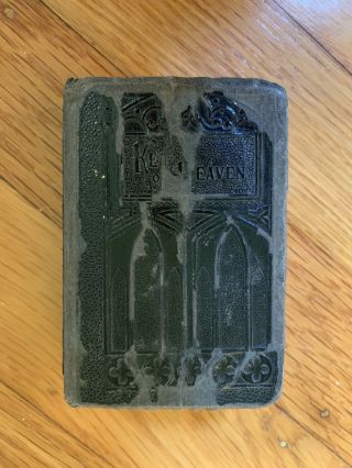 Vintage Key Of Heaven Catholic Black Prayer Book 1927 Rare