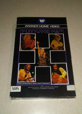 Fleetwood Mac Documentary & Live Concert Vhs Ntsc Stevie Nicks Rare Big Box