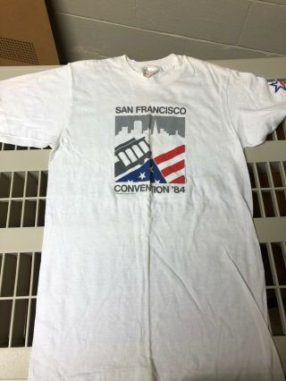 Vintage 1984 Democratic National Convention T Shirt Rare