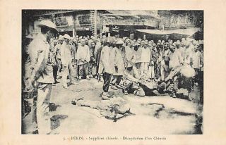 China - Beijing - Chinese Torments - Beheading Of A Chinese - Publ.  Jean 5