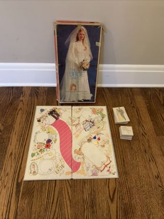 Vintage 1971 The Bride Game By Selchow And Righter Rare Board Game