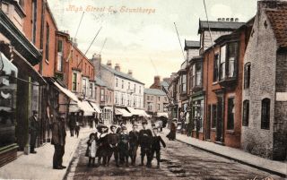 1908 Postcard: High Street East,  Scunthorpe,  North Lincolnshire