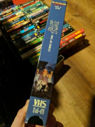 CURSE OF THE BLUE LIGHTS RARE HORROR VHS SHAPE Fun & Weird movie 2