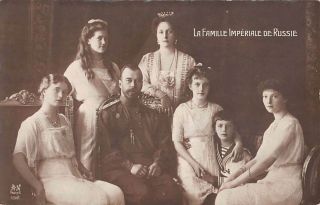 Royalty,  Russia,  Nicholas,  Alexandra & Their 5 Children,  Real Photo Pc 1910