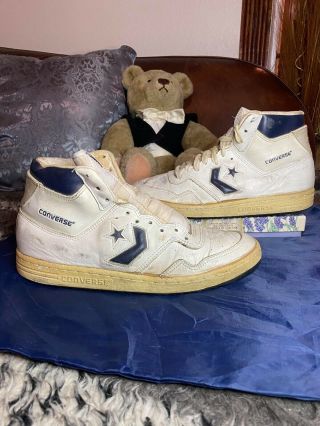 Rare Vintage Converse All Stars High Tops Sneakers Shoes Basketball 8.  5 Usa