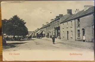 Irish Postcard The Square Rathdowney Ballybrophy Queen 