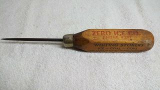Rare Antique Tool Awl / Ice Pick Vintage Woodworking ☆usa