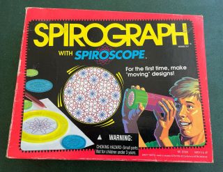 Rare Spirograph Spiroscope Kenner Kaleidoscope Design Toy Art Design Vintage