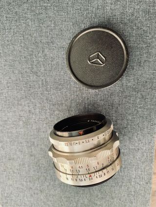 Carl Zeiss Jena Tessar 50mm F/2.  8 Lens Rare M42 Mount Exc