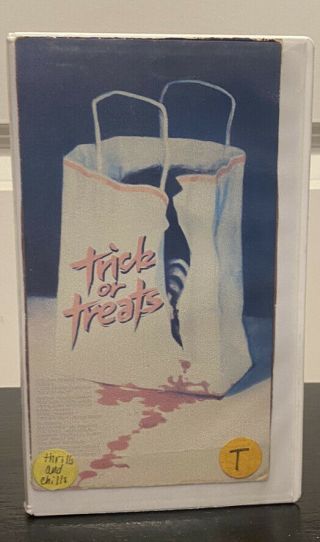 Trick Or Treats (vhs,  1982) Rare Horror Box Cut Clamshell