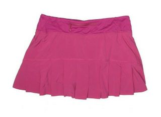 RARE Lululemon ONE ruffle back Pace Setter Skirt PINK sz 6 3