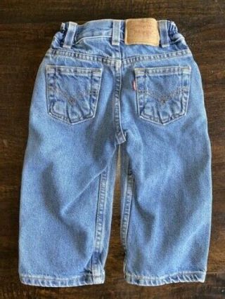 Vintage Levis 566 Rare Red Tag Denim Jeans Pants Toddler Size 3t