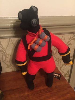 Rare Team Fortress 2 Red Pyro Plush Toy Neca Valve 13” Tft 2 Official