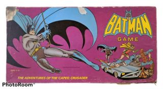 Rare Vintage 1973 Batman Board Game Dc Hasbro The Adventures Of Caped Crusader