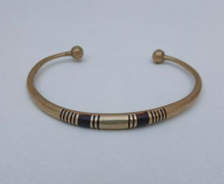 Rare Ancient Medieval Bronze Viking Bracelet Authentic Military Artifact