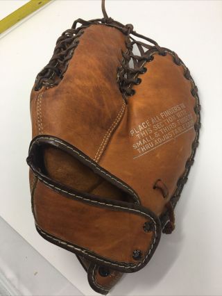 1940s Wilson Trapper Model A2722 Baseball Glove Rare Vintage Lefty