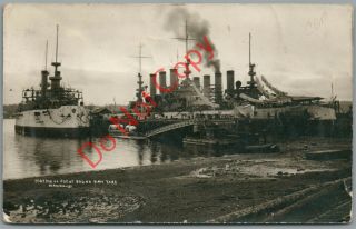 Great White Fleet Postal History June 2,  1908 Puget Sound Navy Yard Rppc Pc