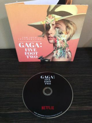 Rare Lady Gaga Five Foot Two Fyc Dvd 2018 Emmy Award Promo - Disc Perfect