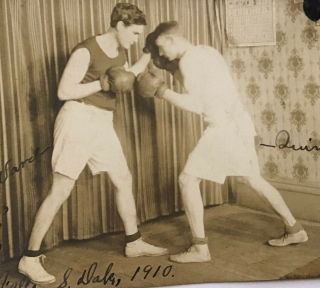 Rppc 1910 Sioux Falls South Dakota Boxing Sports Named Ward