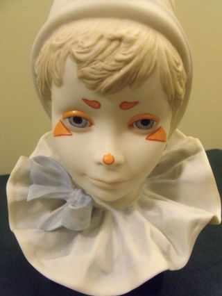 Signed Cybis Funny Face Clown Bust Sculpture Figurine Statue Hand Painted Rare