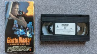 Ghetto Blaster 1989 Vhs Prism Video Rare Oop Action Movie Richard Hatch Drama