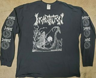 Rare Incantation Entrantment Of Evil Death Metal Long - Sleeve Shirt 2xl