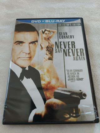 Never Say Never Again (blu - Ray Disc,  2009) Rare Oop,  U.  S.  Sean Connery Bond 007