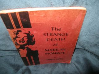 The Strange Death Of Marilyn Monroe By Frank Capell (1969,  Trade Paperback) Rare