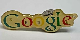 Rare 2004 Vintage Light Up Google Search Show Lapel Pin Fresh Batteries
